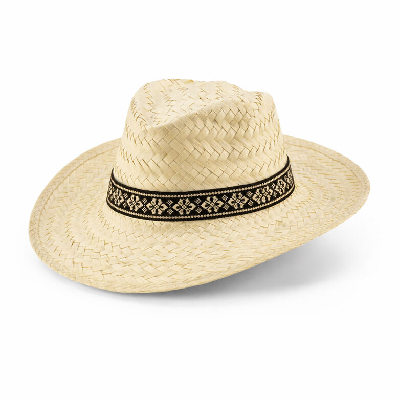 Šiaudinės skrybėlės su tautine juosta | Lietuviškos dovanos/ šiaudinės skrybelės su logotipu